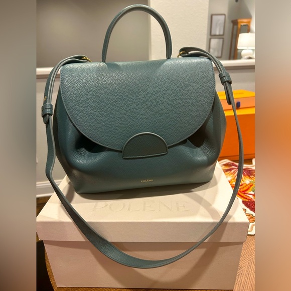 Polene Handbags - Polene Paris Numéro Un - Textured Ivy